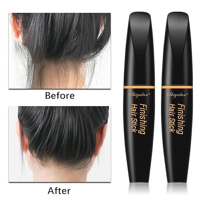 SUOFEIYA Hair Wax Stick for Flyaways, Wax Stick for Hair,Fly Away Hair Tamer Stick for Baby Hair, Hair Pomade Stick Long Lasting Styling Wax for Wigs