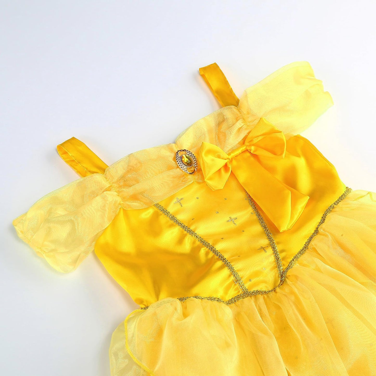 SYoimy Princess Dress for Girls Princess Dress Up Costume for Kids Halloween Cosplay Birthday Party with Accessories