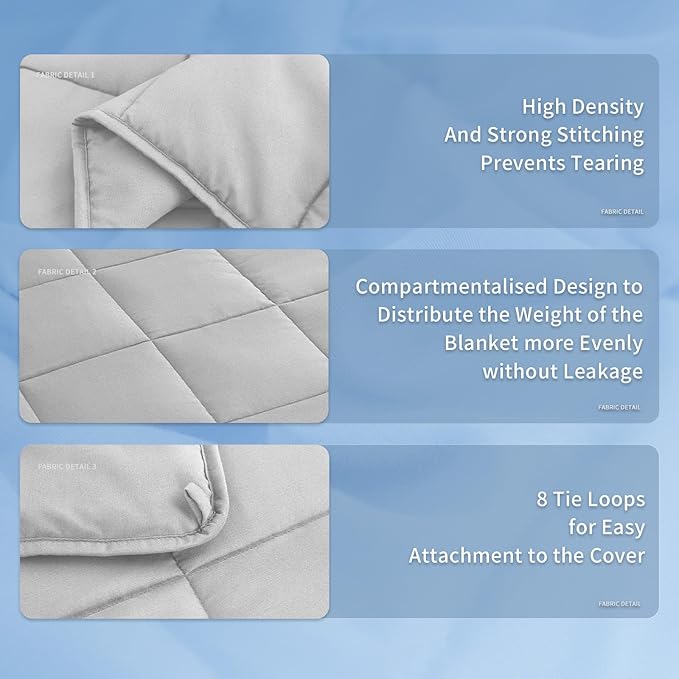Topcee Weighted Blanket for Adults (15lbs 48"x72"), Minky Dots Heavy Blanket for Woman, Man Sleeping, Soft, Cozy and Cooling Weighted Throw Blankets, Machine Washable, Grey