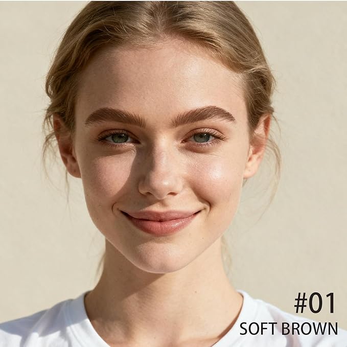 Brow Super Fluff Eyebrow Gel Mousse, Volumizing and Tinted Thickening Eyebrow, Waterproof, Long-Lasting, Easy-to-Use for Soft Full Brows, 1 Soft Brown