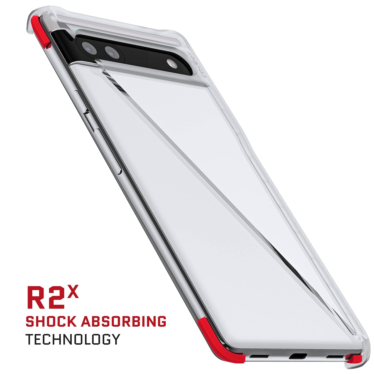 Ghostek Covert Pixel 6A Clear Case With Shockproof Drop Protection And Anti-Yellowing Premium Slim Lightweight Design Rugged Pro