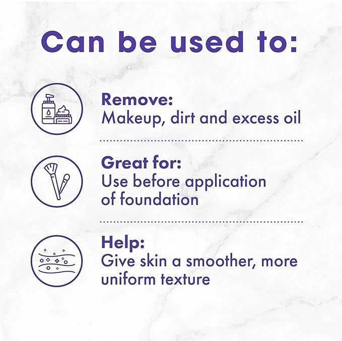Buf-Puf Gentle Facial Sponge, Dermatologist Developed, Removes Deep Down Dirt & Makeup That Causes Breakouts and Blackheads, Reusable, Exfoliating, 6 Count