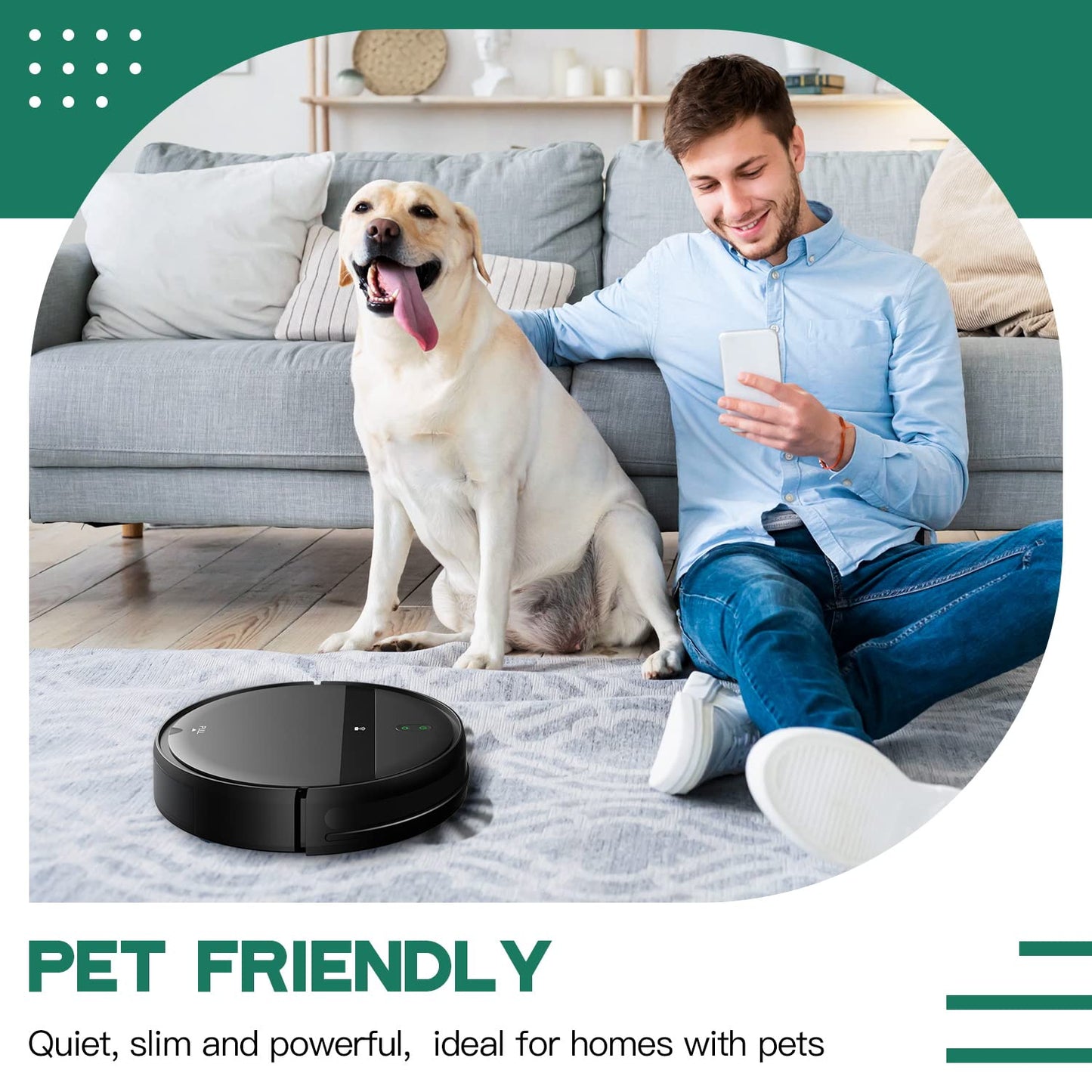 Kilgone G20 Robot Vacuum and Mop Combo - Smart 3D Avoidance, Powerful Suction, Hands-Free Cleaning, Black + Blue