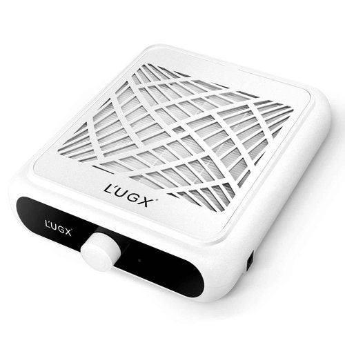 L'UGX Professional Nail Dust Collector, 6200RPM Nail Vacuum Dust Collector Nail Tech Fan Extractor Powerful Suction Machine for Acrylic Nail Polishing, Perfect for Home Salon Use