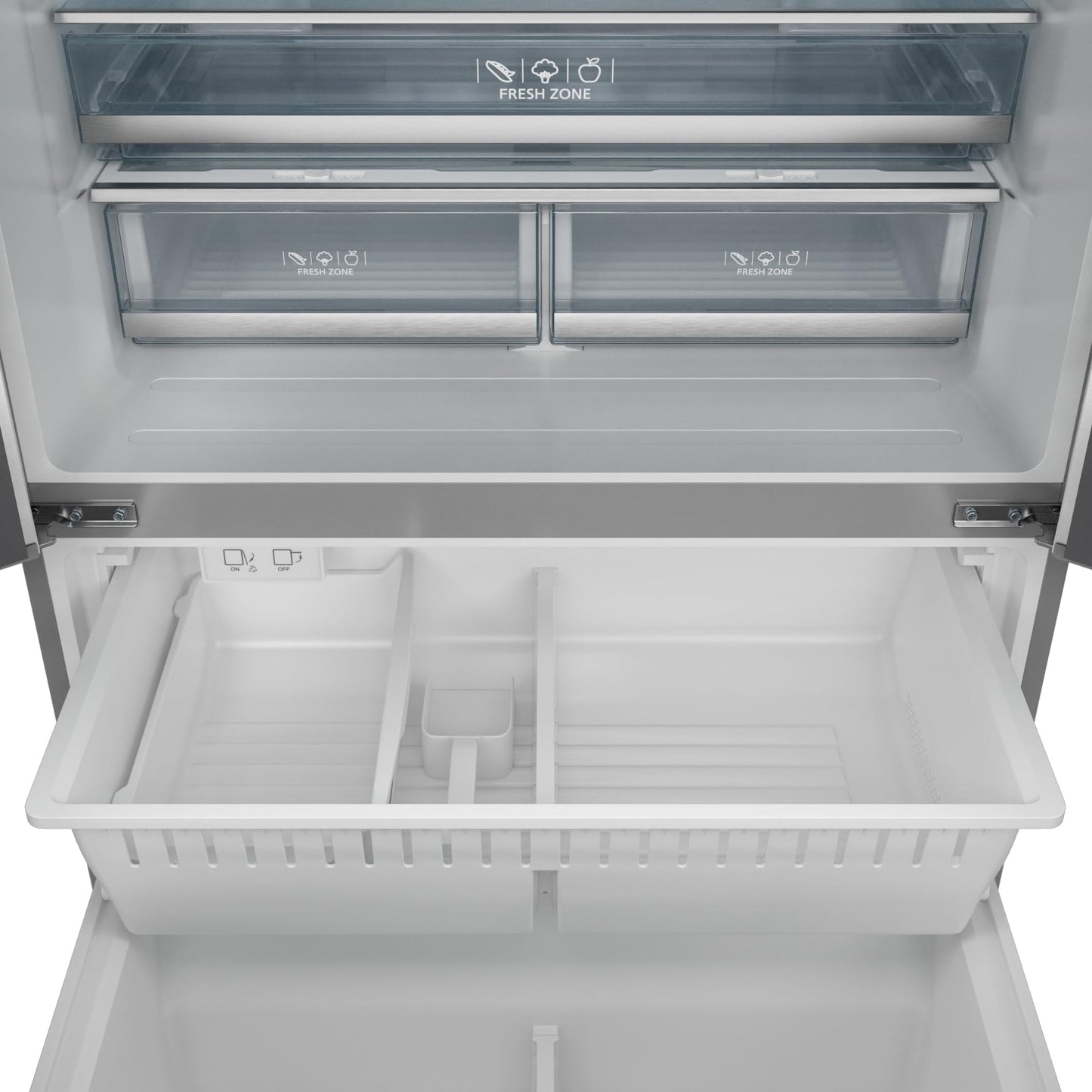 Thor Kitchen Gordon Ramsay 36 Inch 20.3 cu ft French Door Counter Depth Refrigerator with Ice Maker in Stainless Steel/Bronze