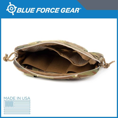 Blue Force Gear MOLLE Admin Pouch - EDC Pouch, Durable USA-Made MOLLE Accessories - Black - 1 x 8 x 5.5 Inches