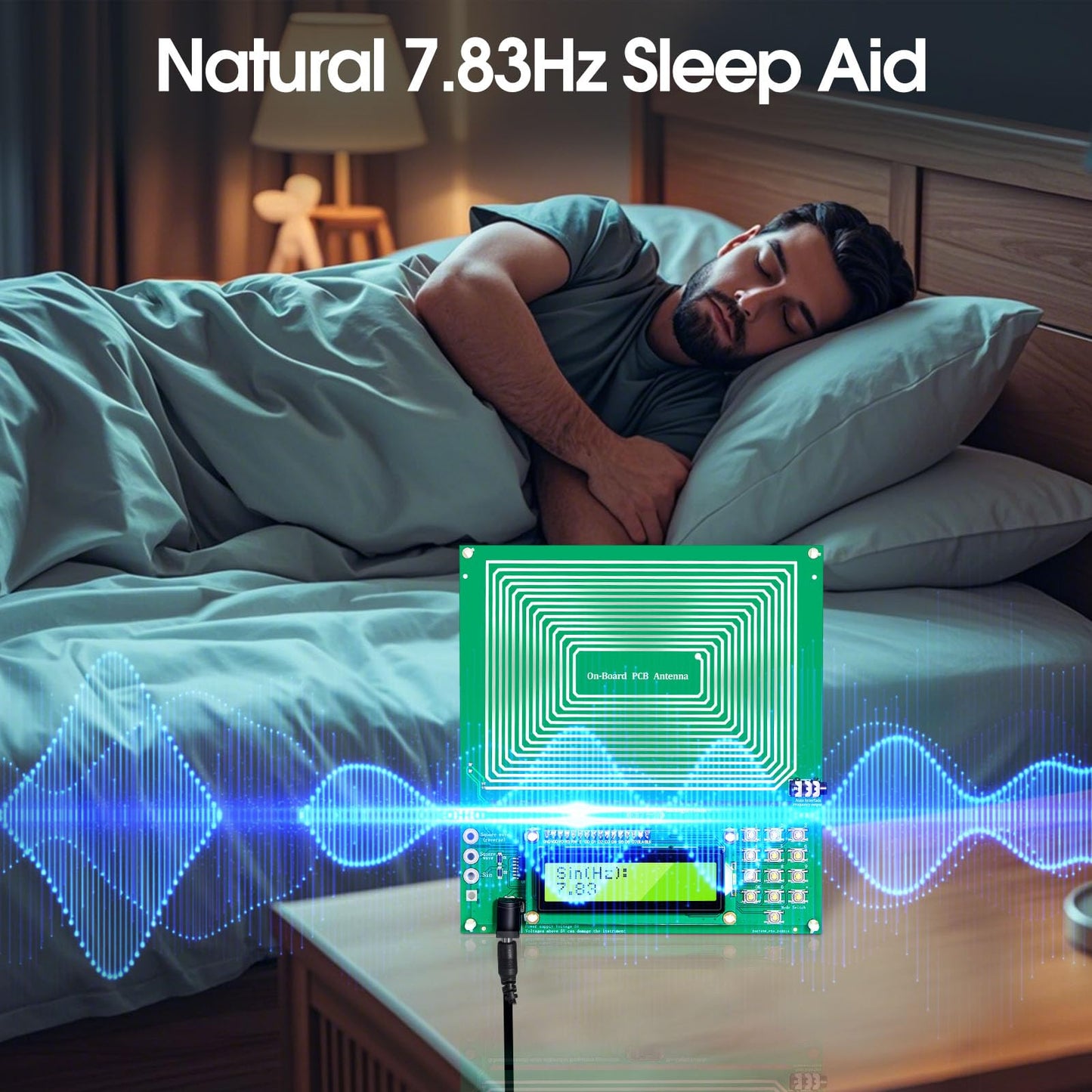 Frequency Generator for Healing (0.01Hz-200KHz), 7.83Hz Schumann Resonance Generator, Sound Frequency Machine for Meditation, Stress Relief, Relaxation, and Yoga