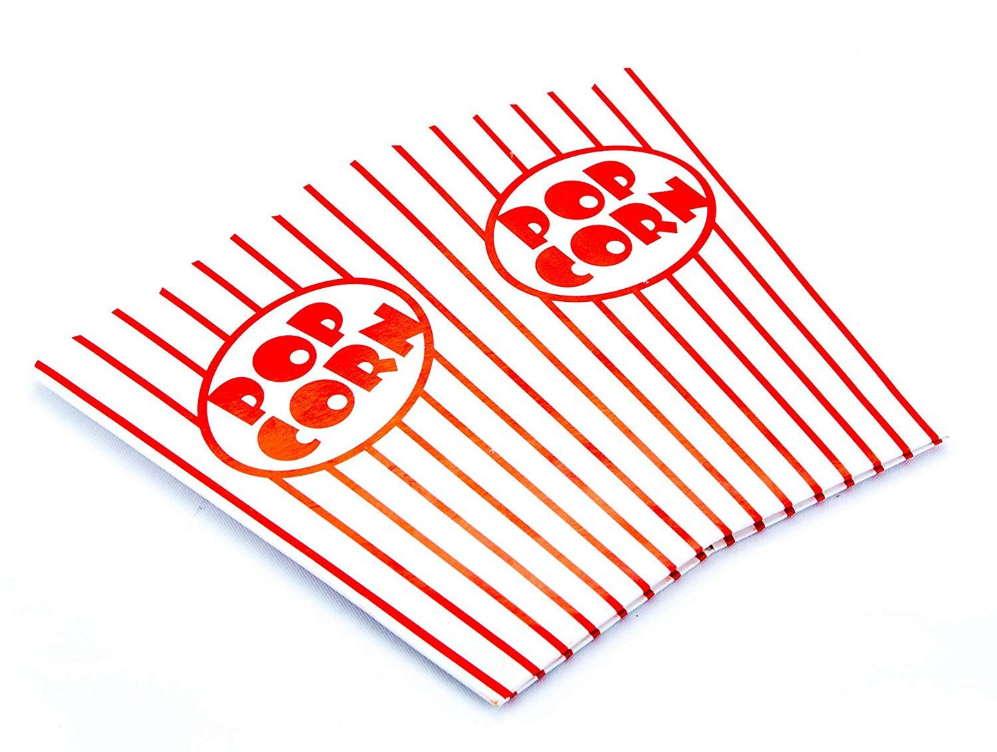 Bekith 100 Pack Paper Open-Top Popcorn Box, Popcorn Containers Striped Red and White, Great for Movie Theater Carnival Party