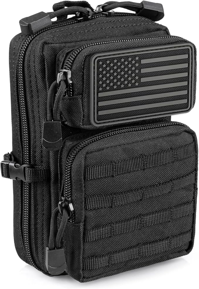 LIVANS Tactical Molle Utility Pouch, EDC Tool Pouch Tactical Phone Pouches Mini Waist Pouches Medical EDC IFAK Pack Mini D...