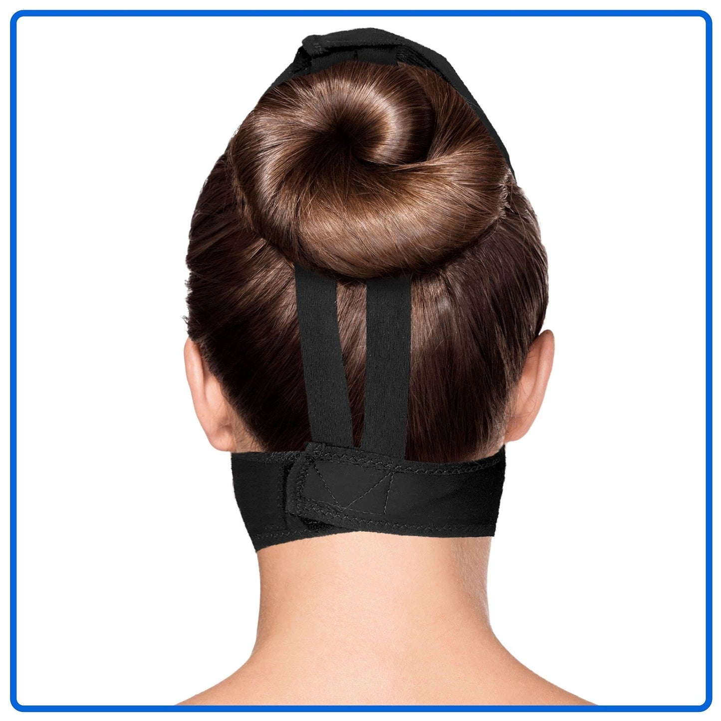 Post Surgical Chin Strap Bandage for Women - Neck and Chin Compression Garment Wrap - Face Slimmer, Jowl Tightening (M)