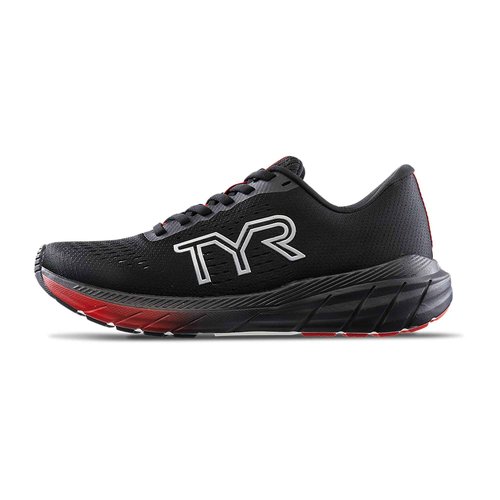 TYR RD-1X Running Athletic Shoes, Black/Red, 11