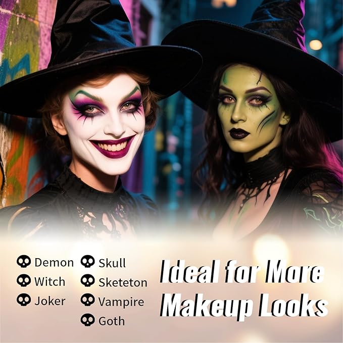 Light Blue Oil Based Face Body Paint Stick, Non-toxic Full-coverage Face Painting Halloween Corpse Bride SFX Cosplay Mermaid Joker Zombie, Waterproof Cream Light Blue Body Painting for Adults