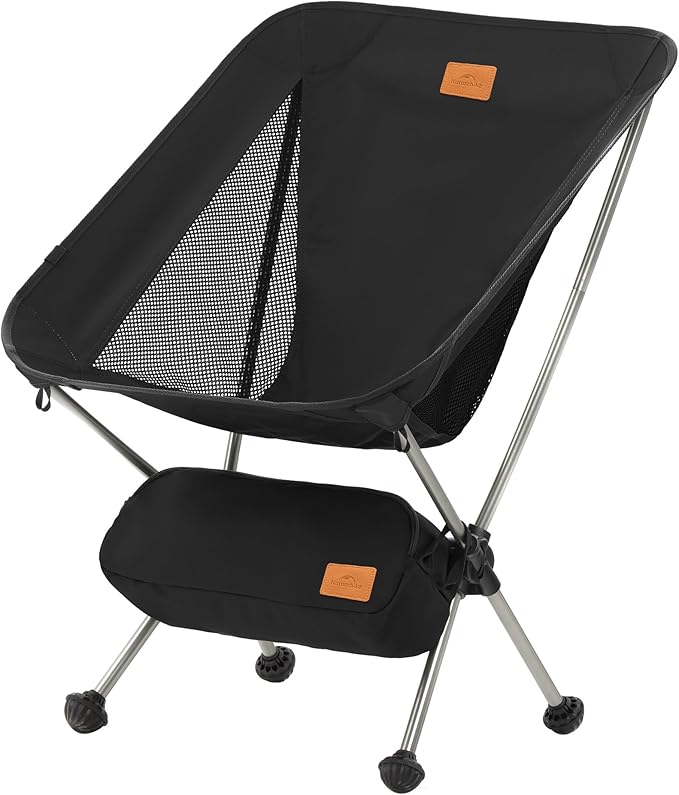 Naturehike YL08 Ultralight Camping Chair, 2.38 LBS Portable Backpacking Chair with Anti-Sinking Feet, Lightweight Compact ...