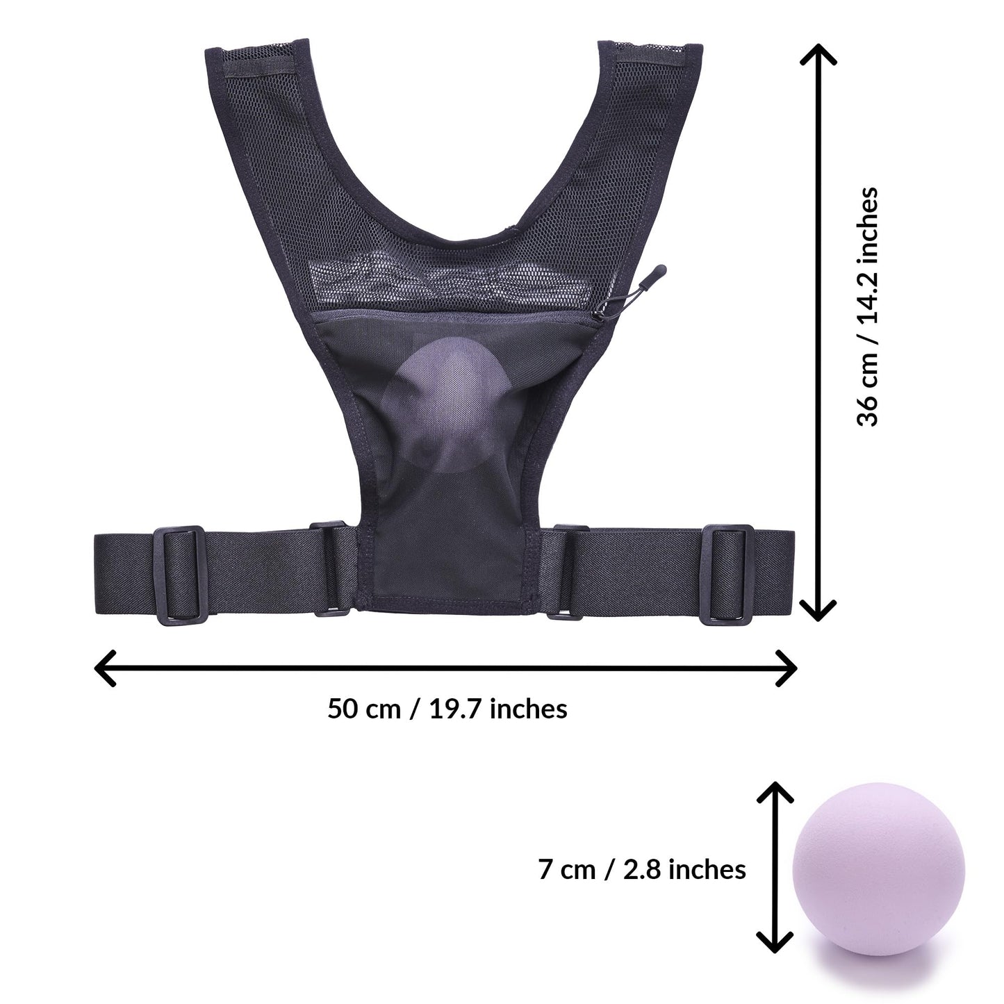 Anti Snoring Device | Positional Sleep Apnea Device | Side Sleep Trainer to Stop Snore | Includes Ball to Prevent Back Sleeping | Positional Therapy for Snoring Relief | Adjustable, Lightweight Vest