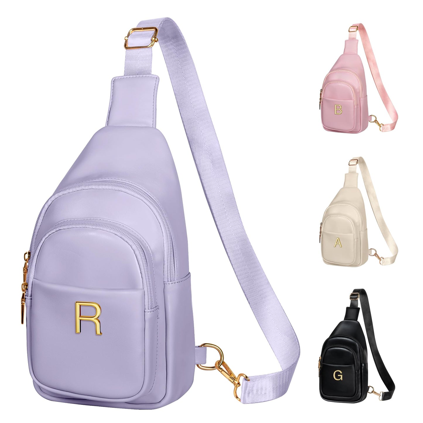 Freesya Gifts for 8-10, 11-14, 15-19 Year Old Girls, Personalized Sling Bag, Teen Girl Gifts Trendy Stuff, Monogram Gifts, Birthday Gifts for Teen Girls, Crossbody Shoulder Purse, Travel Essentials