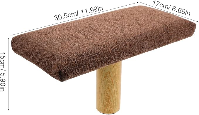 Ergonomic Portable Kneeling Stool with Soft Cushion Small Wooden Prayer Bench for Meditation and Balance Exercises Posture Support Seat for Adults
