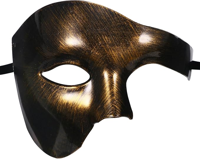 OIDEA Masquerade Mask for Men: Phantom Of The Opera Mask Plastic Costume Party Prom Ball Mardi Gras Venetian Half Face Mask