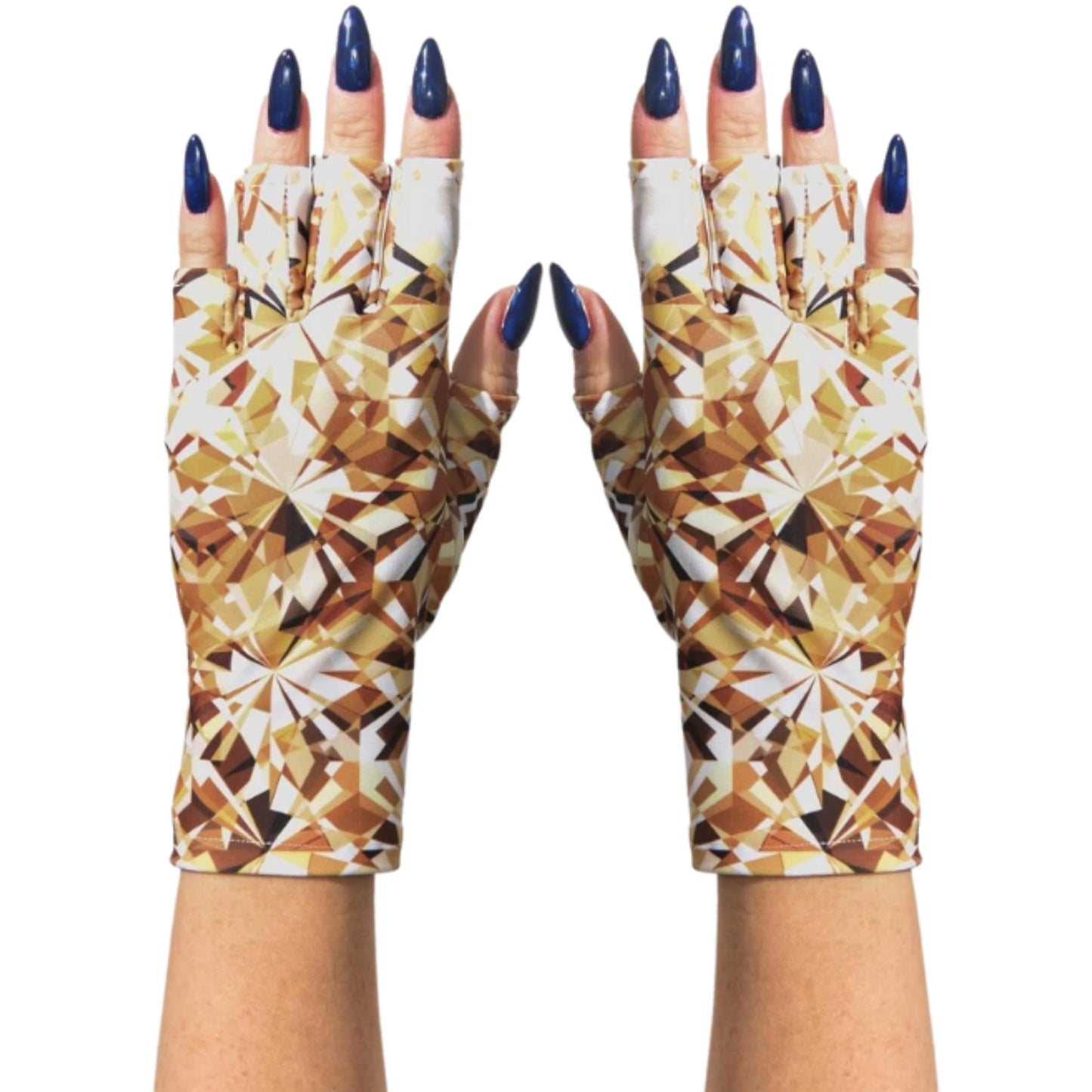 ManiGlovz - Original UPF 50+ UV Light Protective Nail Gloves | Gel & Anti UV Fingerless Gloves for Women | Sun Protection for Dr