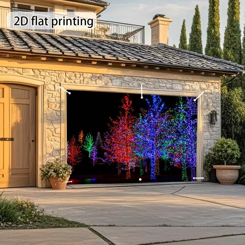Trees Wrapped LED Lights Christmas Backdrop Bitrhday Party Decorations Photography Studio Photo Backdrops Background Props...