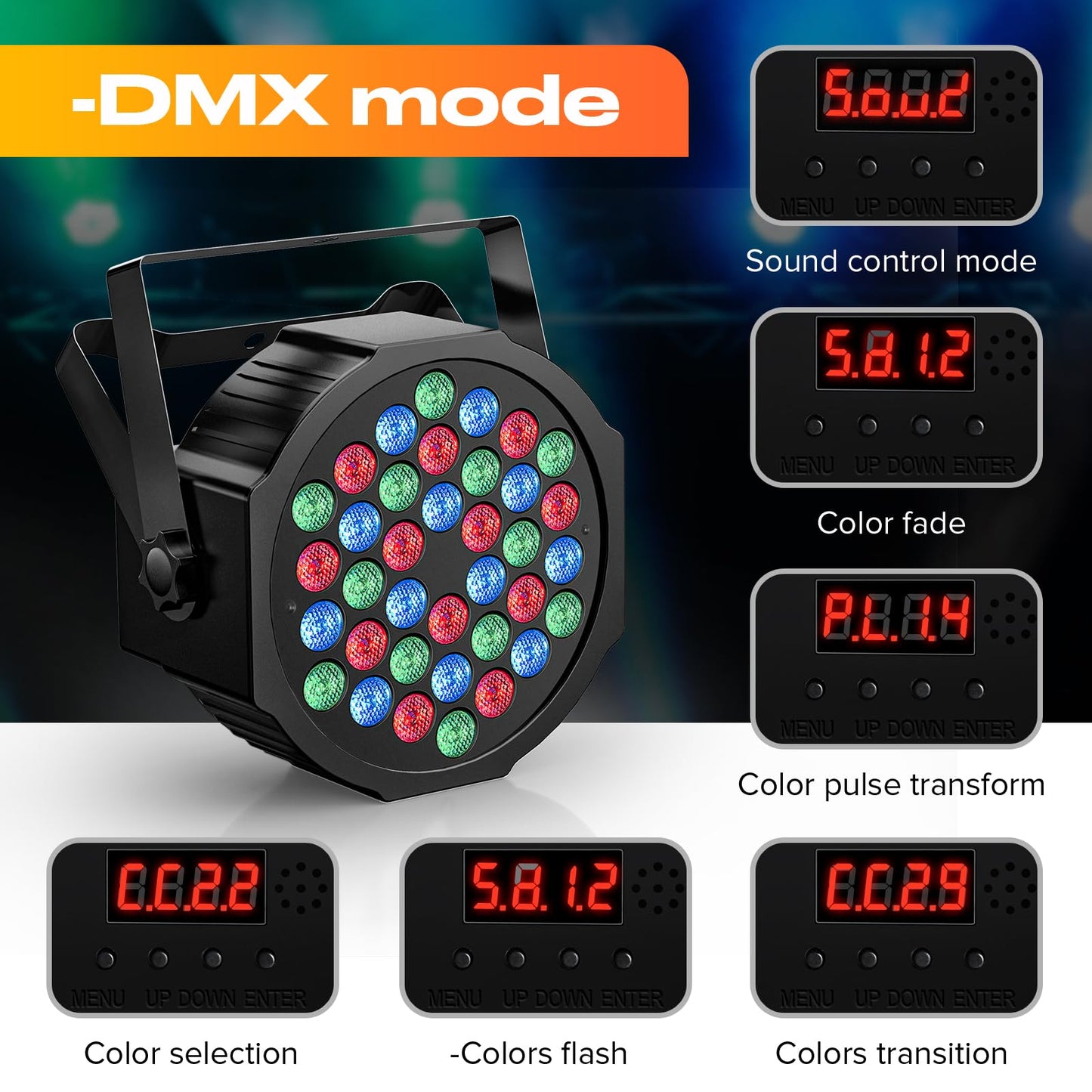 Rechargeable Stage Par Lights Uking Rgb 36 Led Battery Powered Par Wireless Uplights With Dmx And Remote Control Uplighting Lig