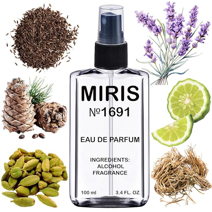MIRIS No. 1691, Inspired by Ysls La Nuit De L Homme 2009, Long-Lasting Eau de Parfum for Men, Spray 3.4 Fl Oz / 100 ml
