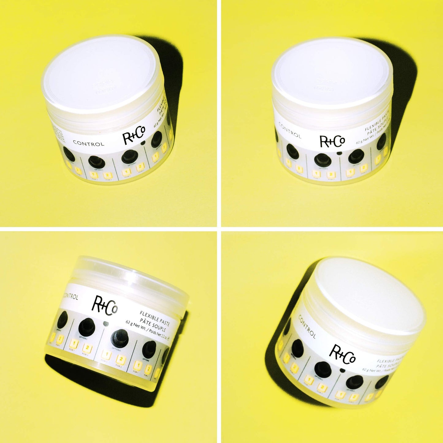 R+Co Control Flexible Paste | Strong, Buildable Hold | Semi-Matte Finish | Never Stiff | 62 g / 2.2 oz
