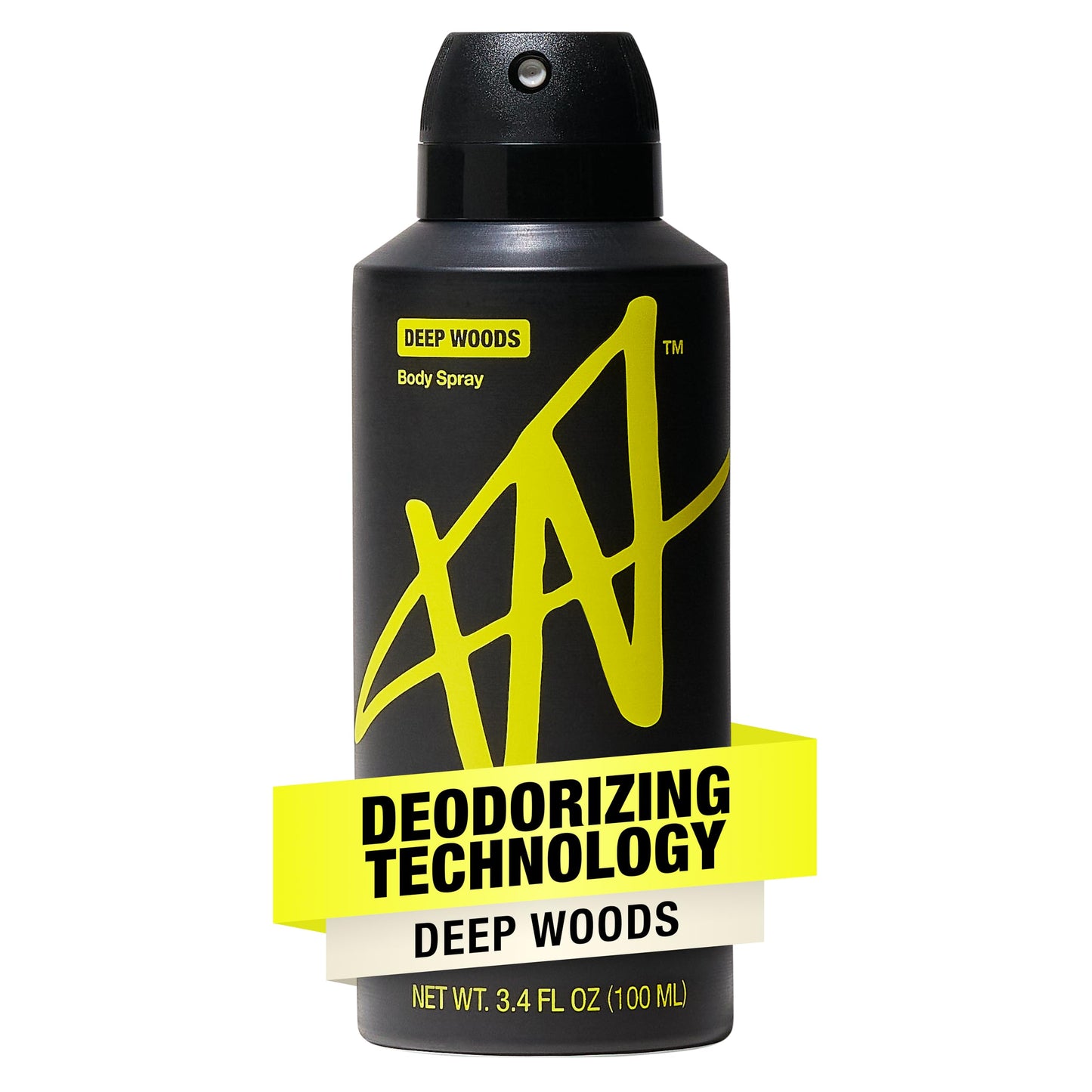 W Jake Paul Deep Woods Body Spray for Men, Odor Blocking Body Deodorant, Long Lasting Protection, 3.4 fl oz
