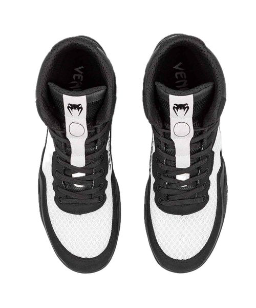 Venum Men's Women's Wrestling Boxing Elite Shoe - Black/White