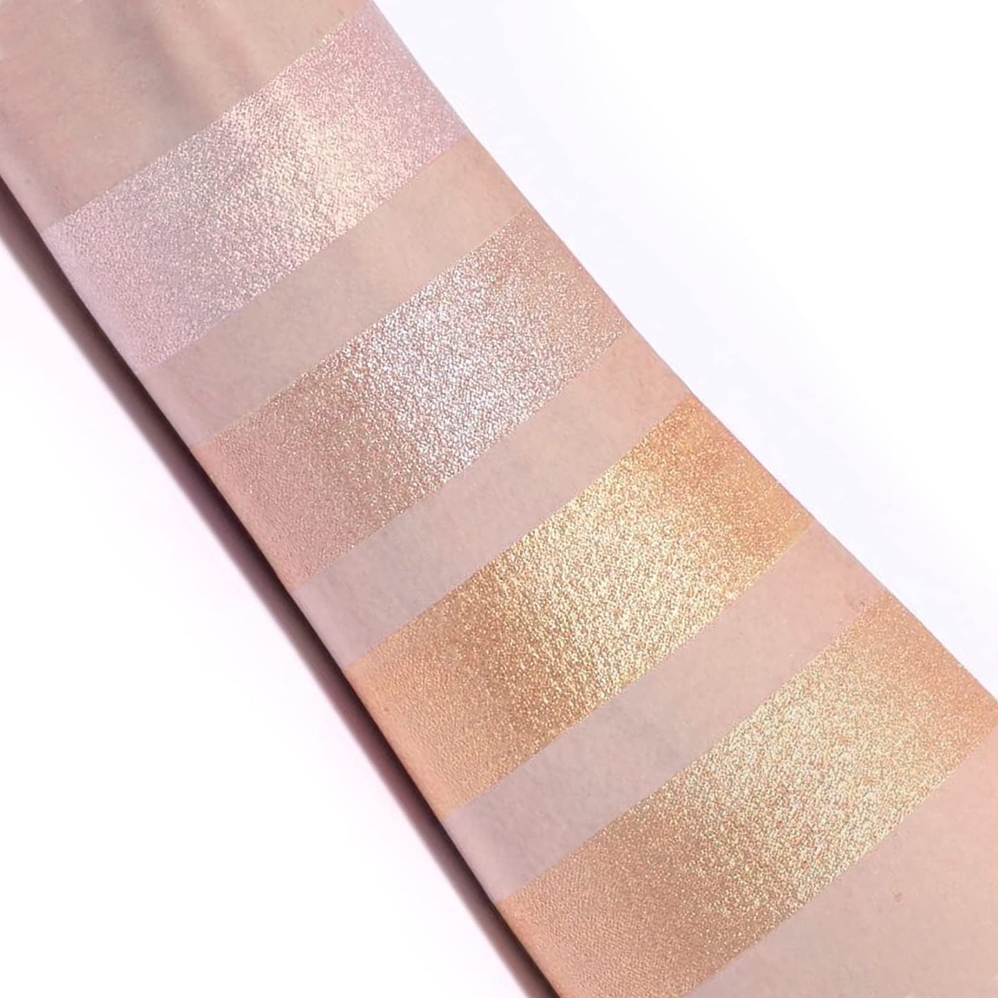 Boobeen Highlighter Palette - Powder Shimmer Highlighter Makeup Facial Illuminator Bronzer Palette - Waterproof Long Lasting