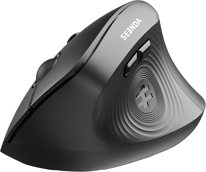 seenda Ergonomic Mouse Wireless, MOU200 Bluetooth Vertical Mouse - 3 Multi-Device Connectivity,1000/1600 /2400 DPI, Ergo O...