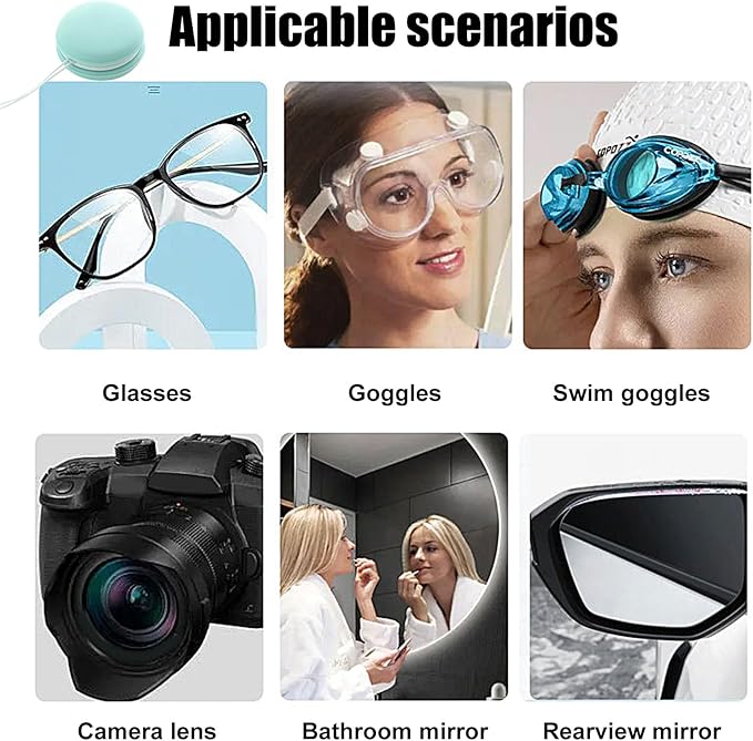 Electronic Screen Cleaner - Glass Cleaning Pendant Ball, Microfiber Wipe Accessory, Portable Non-Scratch System, Fingerprint Smudge Removal, Smartphone Tablet TV Monitor, Small Blue