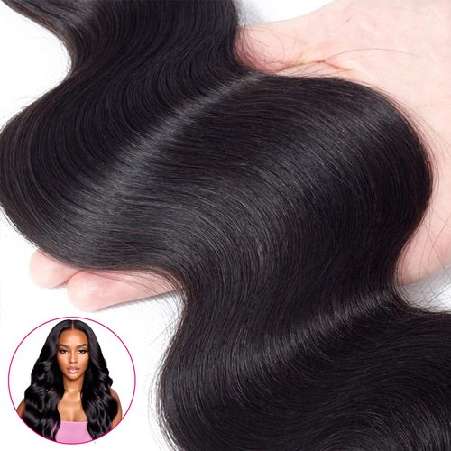 Silaiya Body Wave Bundles Human Hair 20 22 24 Inch 3 Bundles Human Hair 12A Brazilian Body Wave Hair Bundles 100% Unprocessed Virgin Hair Bundles Deals Human Hair Weave Bundles Human Hair Extension