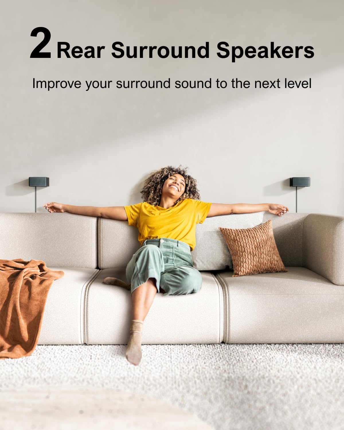 ULTIMEA 7.1ch Sound bar with Wireless Subwoofer, Virtual Surround Sound System for Smart TV, 4 Wired Surround Speakers, 410W Peak Power, App Control, Home Theater Sound System Poseidon D70, 2025 Model