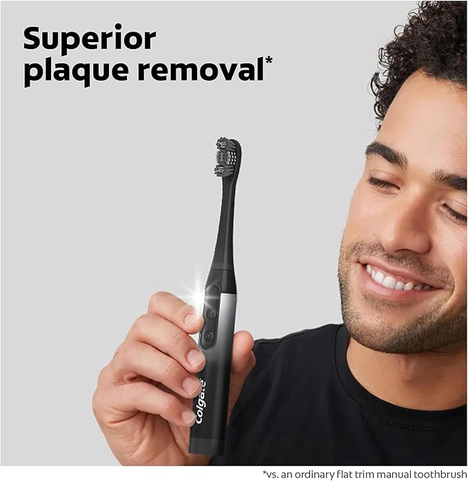 Colgate 360 Charcoal Sonic Powered Battery Toothbrush (Pack of 2)