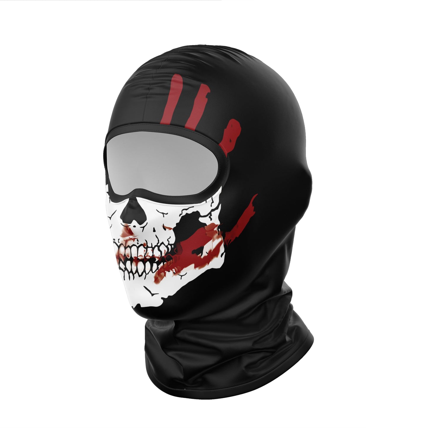GOPEPOO 2-Pack Ghost Balaclava Face Mask for Men Women Scary Skull Skeleton Cosply Costume Halloween Airsoft Paintball Cycling Motorcycle Black