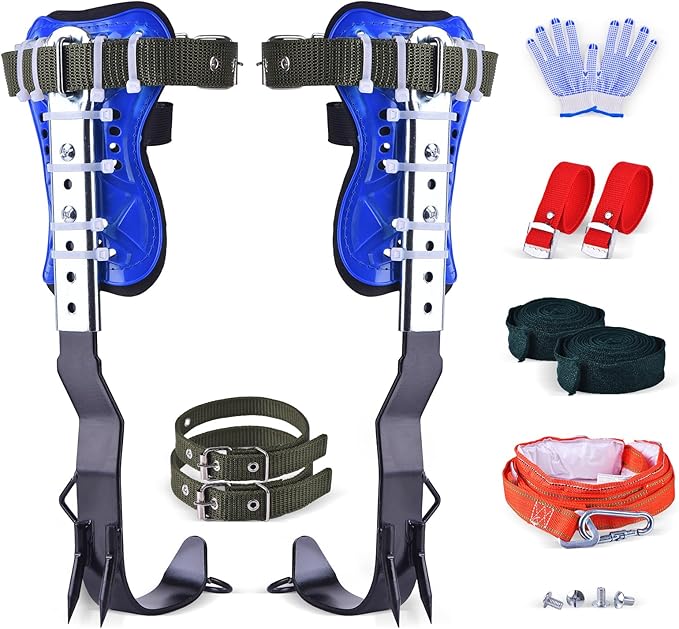 Lenareli Climbing Equipment. Tree - Climbing Kits. Anti - Slip Climbing Tools with footboards. —— Forestry Operation Equip...