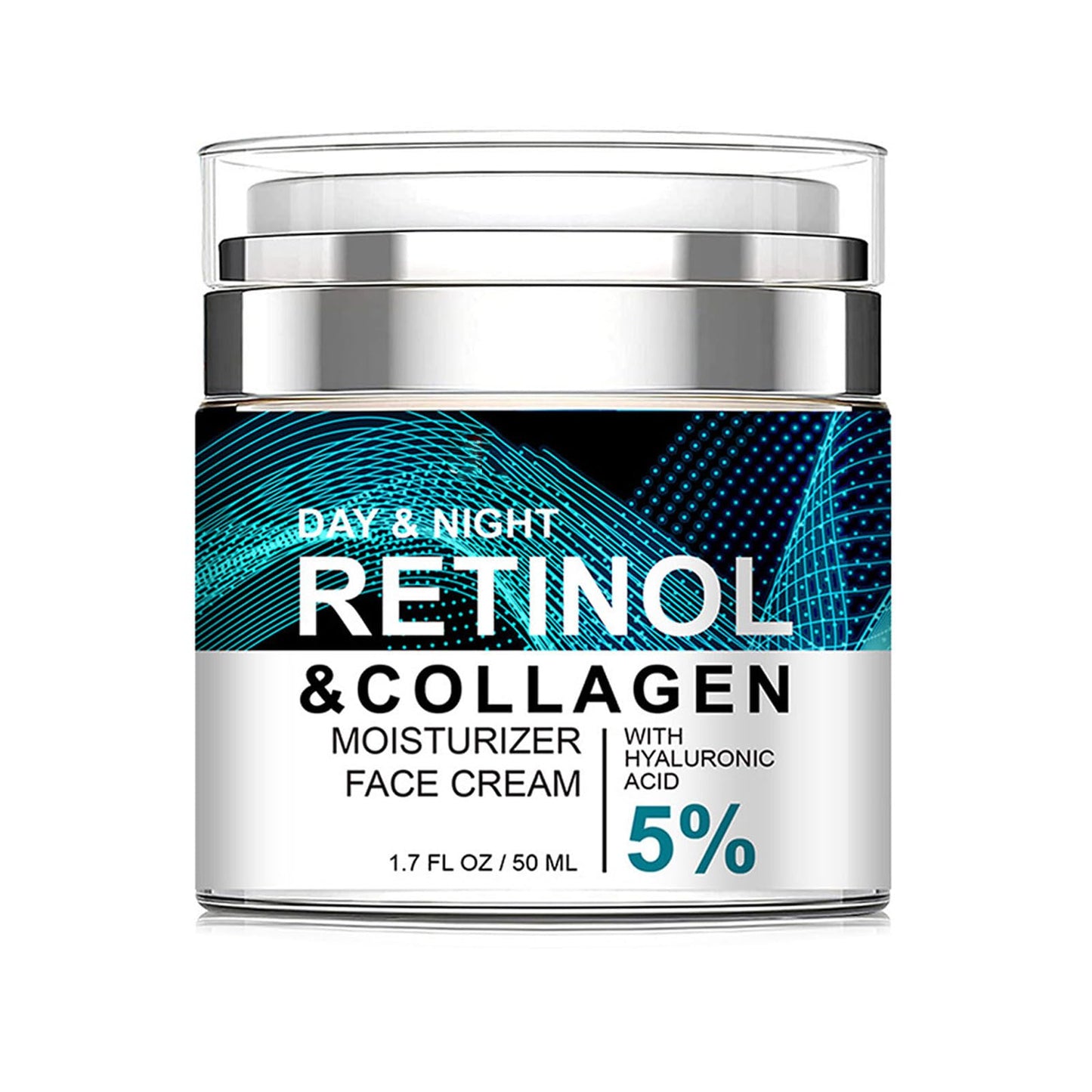 Advanced Retinol Collagen Cream for Face with 5% Hyaluronic Acid Anti-Aging Cream Anti-Wrinkle Reduce Fine Lines Lifting and Fir