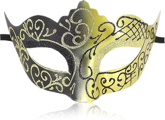 Ralleyfun Masquerade Mask for Women Men Couple Masks for Ventian Halloween Carnival Mardi Gras Party Supply
