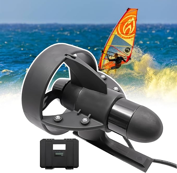 DJCDDM Electric Motorized Fin Surfboard, Underwater Thruster, Detachable, Thruster Electric Surfboard,for Longboard Surfbo...