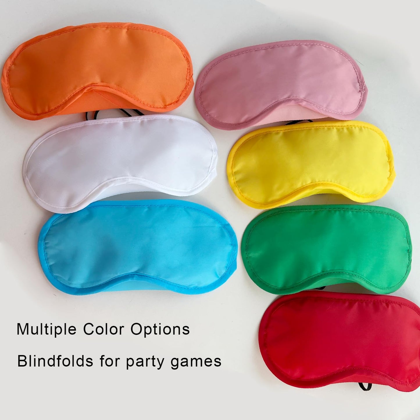 6 Pack Blindfold Eye Mask Cover Sleep Mask for Party Games Travel Sleep Team Build Party Supply with Adjustable Strap for Women Men Kids, Red