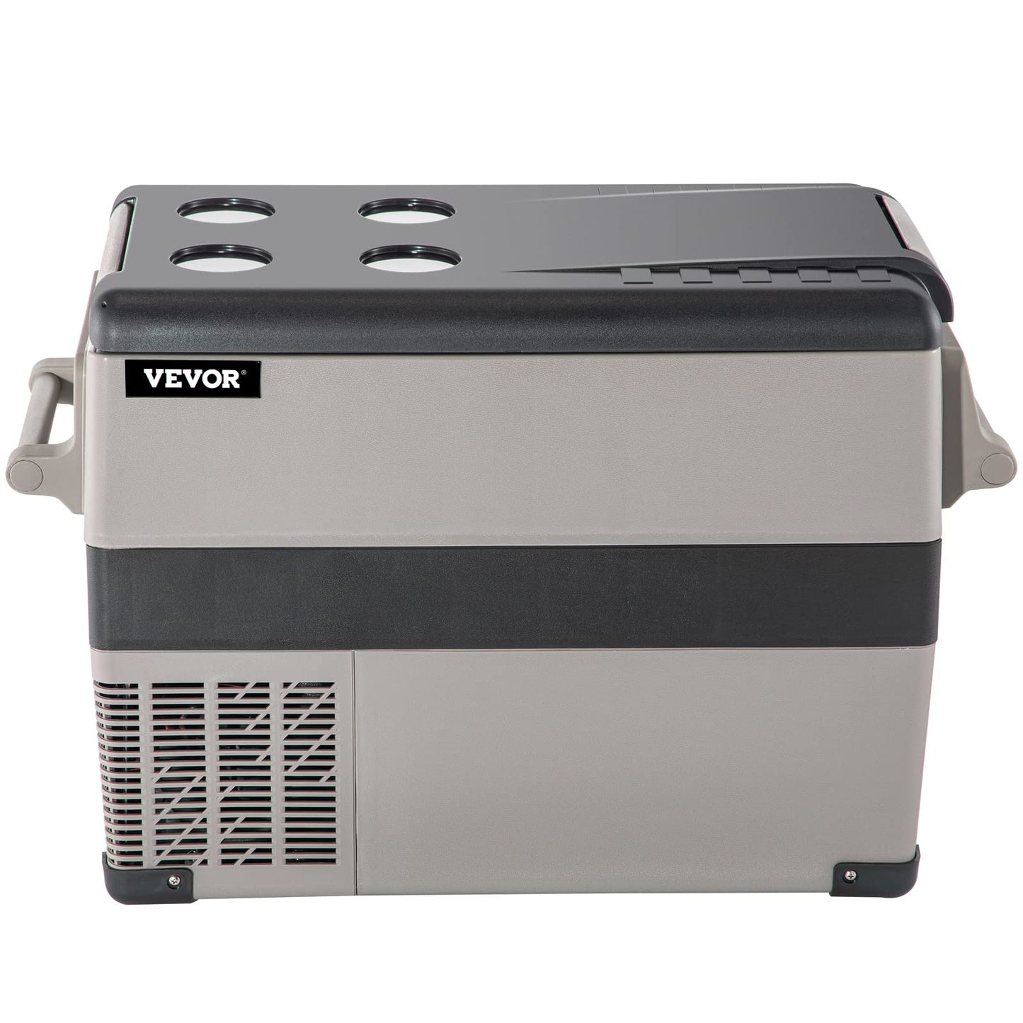 VEVOR 12 Volt Refrigerator, 48 Quart (45L) Fast Cooling Car Fridge, Portable Freezer with App Control (-4℉~68℉), 12/24v DC & 110-240v AC for Travel, Truck, Camping and Home Use, Black