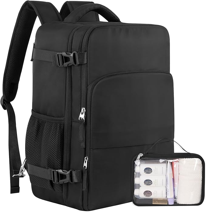 Sinaliy Travel Backpack for Men Women, Personal Item Travel Bag with Multi-Pockets, Airline Approved Carry on Backpack Fit...