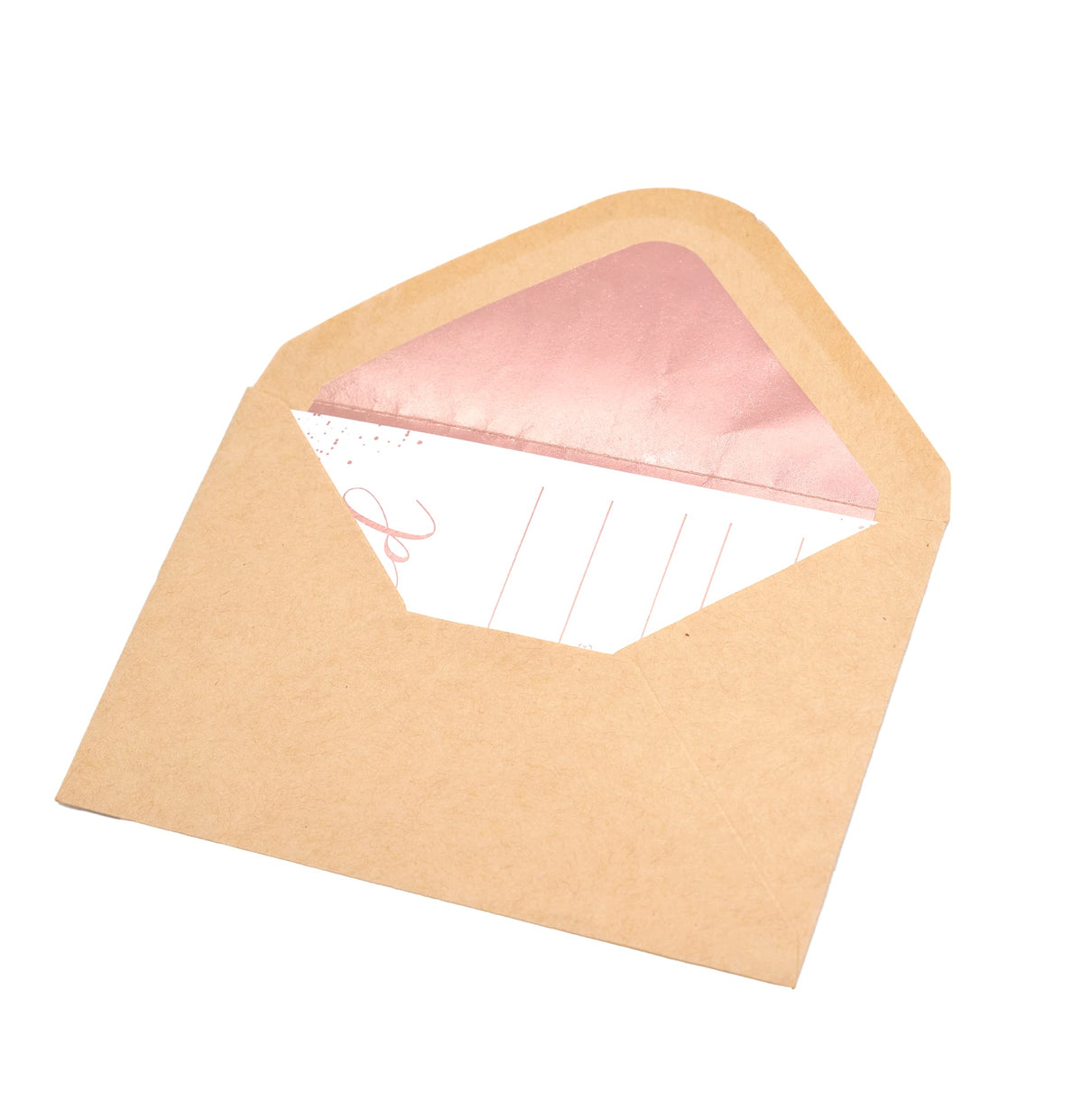Invitation Cards - 24-Count 4" x 6" White Invitation Cards ‘’You Are Invited’’ in Rose Gold Foil with 26 Foil Kraft Envelopes – Invitation Cards For Wedding, Bridal Shower, Baby Shower, Birthday