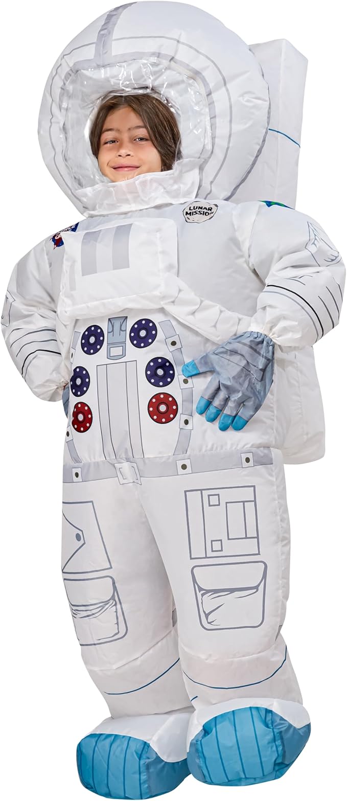 Rubies Astronaut Inflatable Costume for Kids, Unisex One Size