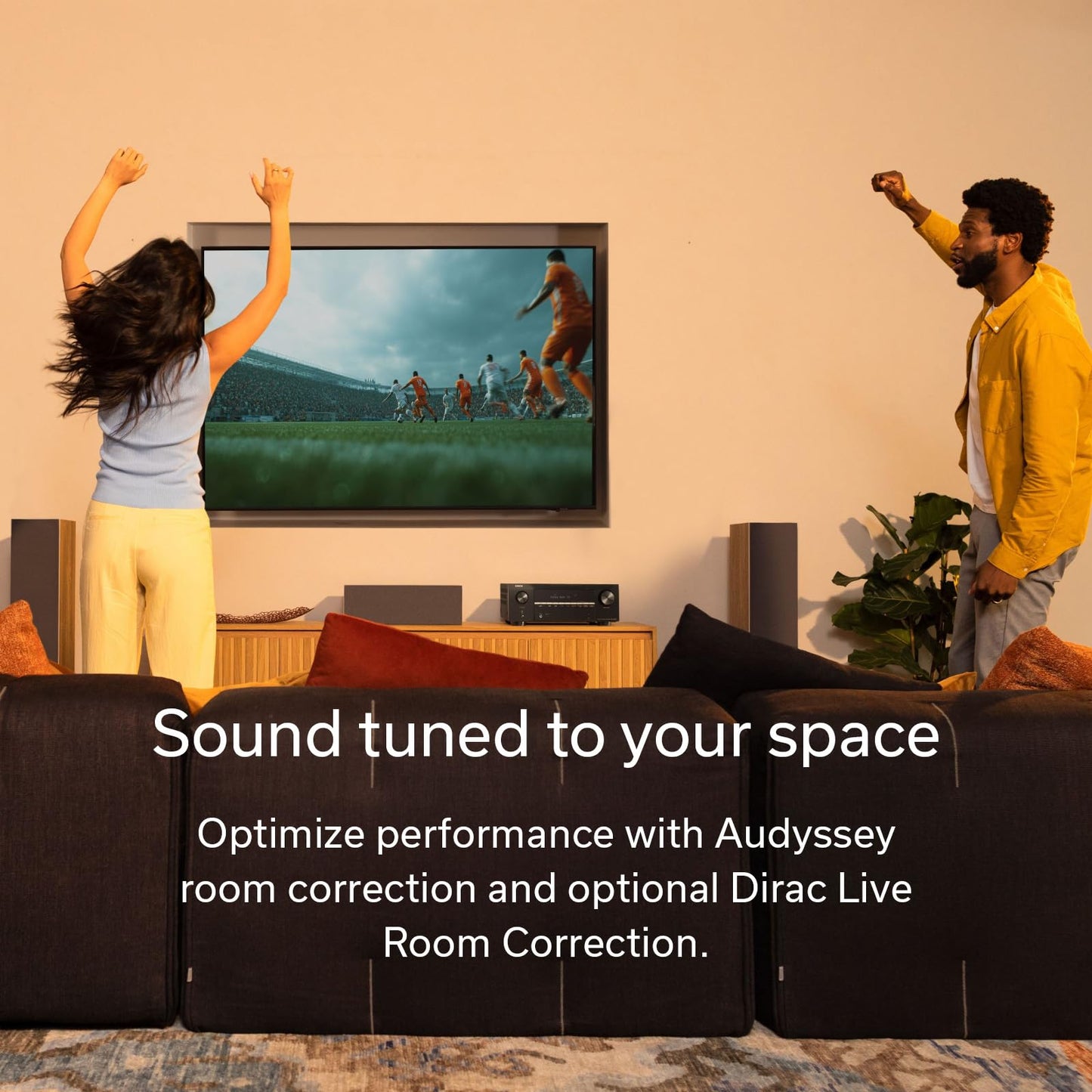 Denon AVR-X2900H 7.2 Channel AV Receiver, 95W, Dolby Atmos & DTS:X, 8K/60Hz & 4K/120Hz Video, HEOS Wireless Multiroom Streaming, Wi-Fi, Bluetooth, Audyssey MultEQ XT