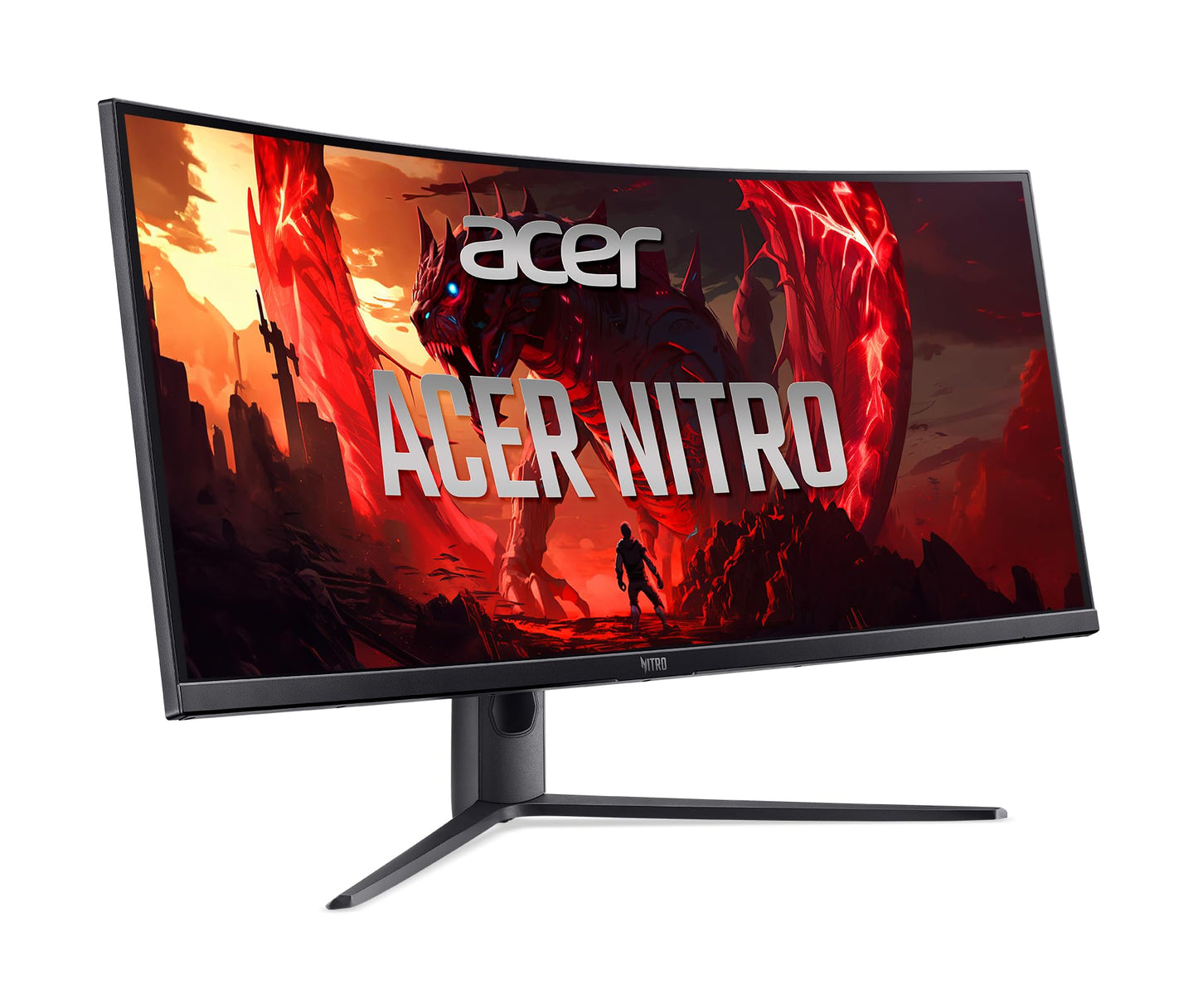 Acer Nitro 34” 1500R 21:9 Curved Zero-Frame QHD 3440 x 1440 Gaming Monitor | AMD FreeSync | Up to 180Hz Refresh | 1ms (MPRT) | 2 x Display Port 1.4 & 2 x HDMI 2.1 Ports | XZ340CUR X1biipphx