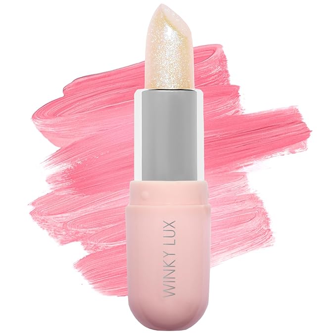 Winky Lux Unicorn Glimmer Balm -Hydrating ph Lip Balm, Natural Pink Tint with pH Color Changing, Moisturize & Soften Lips ...