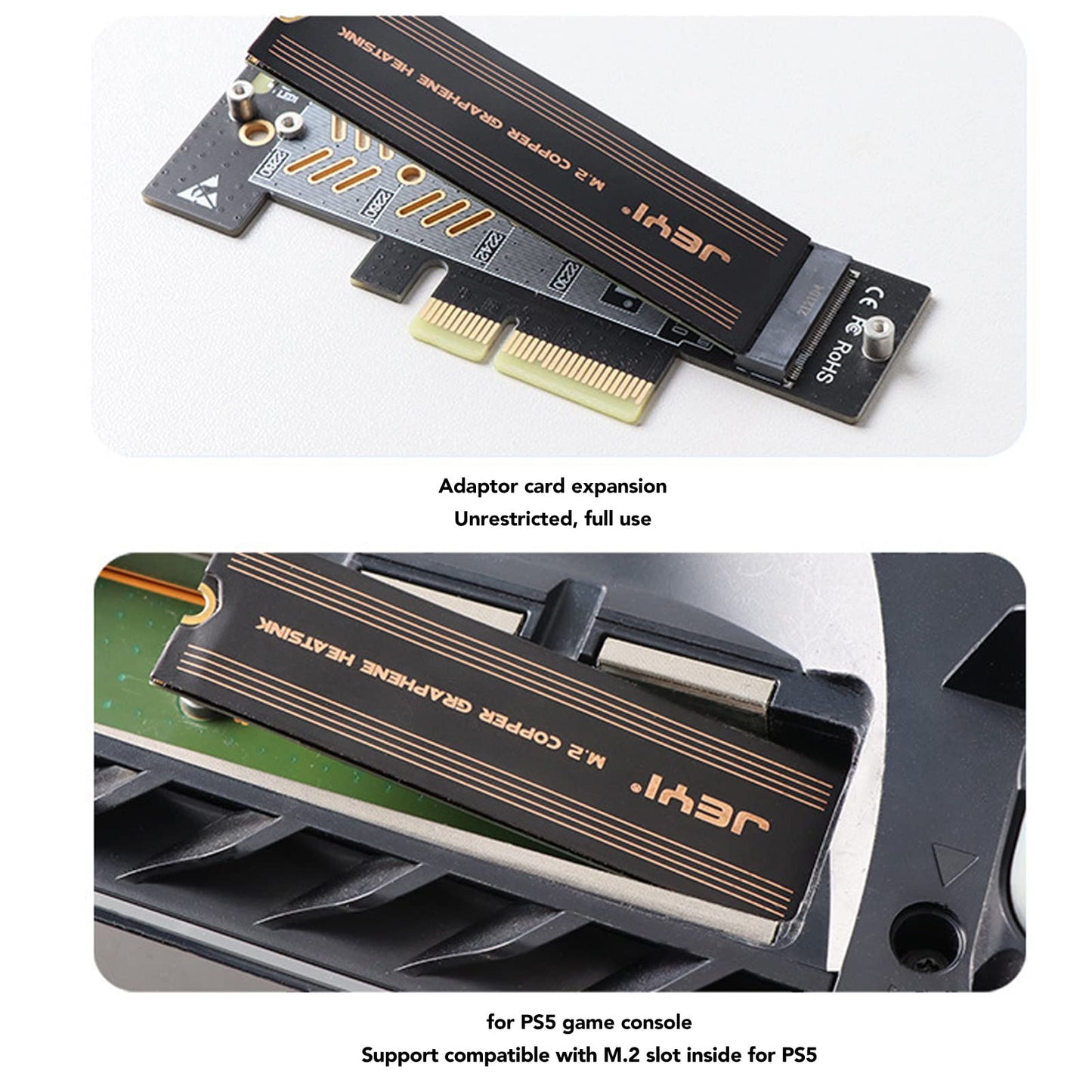 M.2 Ssd Graphene Heatsink, High Performance Fast Cooling Ssd Heatsink With Thermal Conductive Adhesive, 0.15 X 74 X 22Mm Graphen