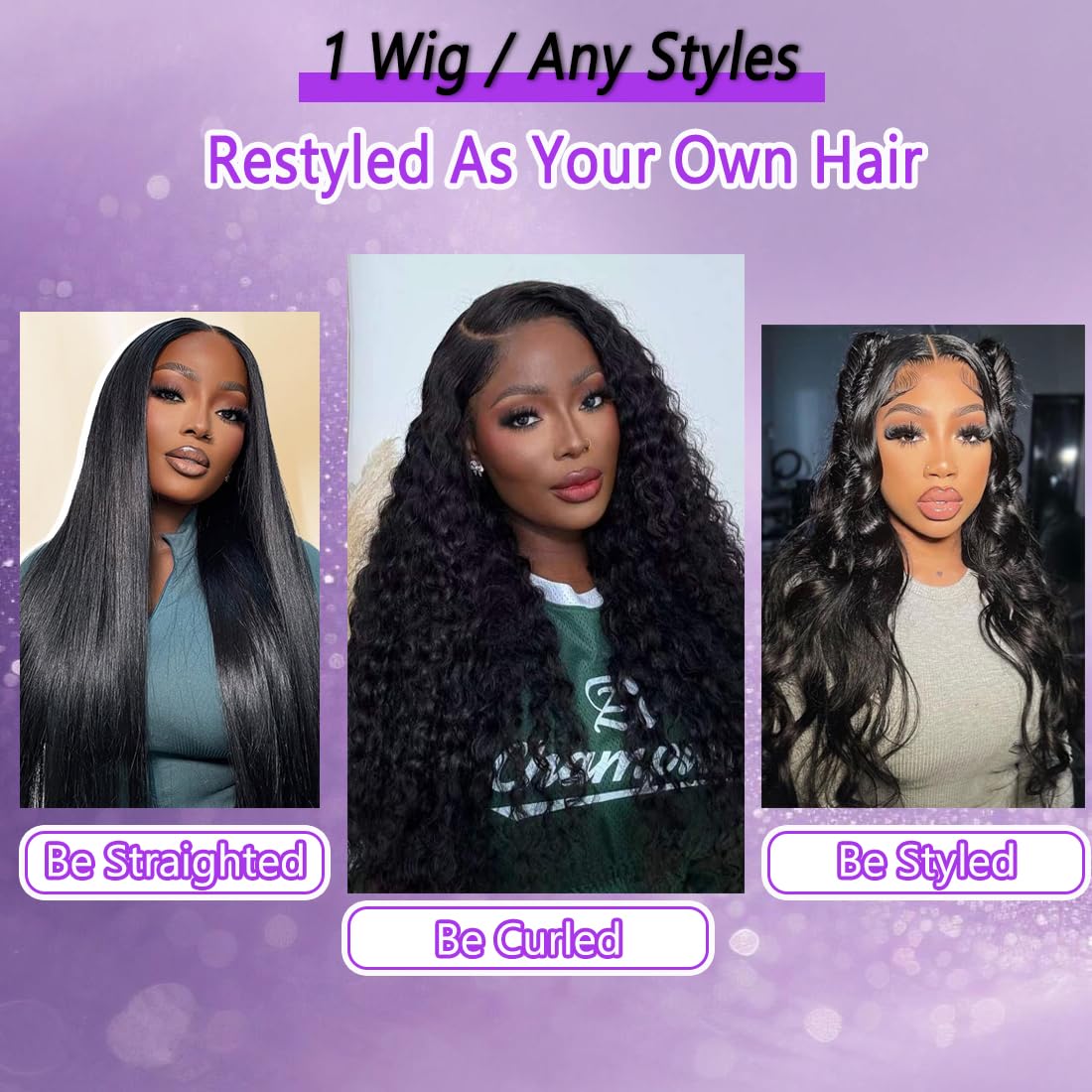 OVEOOZ 13x6 Body Wave Lace Front Wigs Human Hair Pre Plucked HD Lace Frontal Wigs 200% Density Glueless Wigs for Women Real Huma