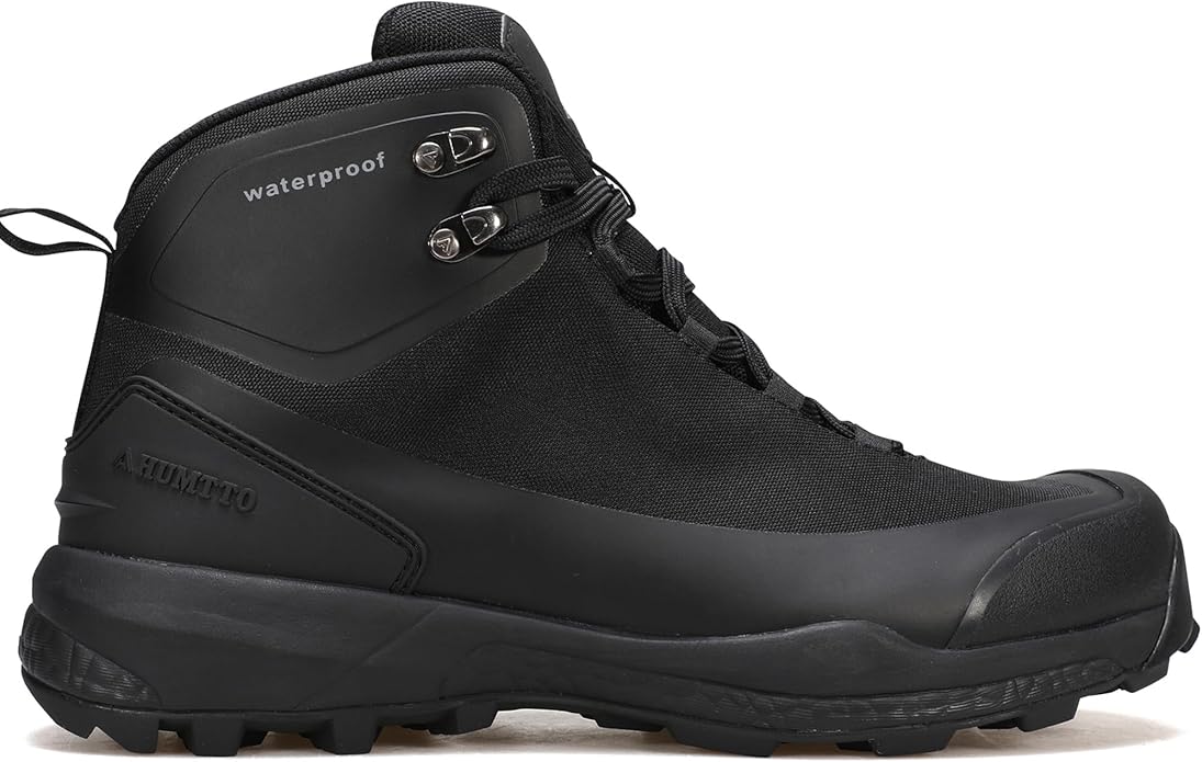 HUMTTO Men's Winter Hiking Snow Boots - Waterproof Warm & Non-Slip Lightweight Fur Lined Ankle Boots, For Cold-Weather Dai...